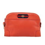 Gucci Ophidia Orange Leather Shoulder Bag (Pre-Owned)