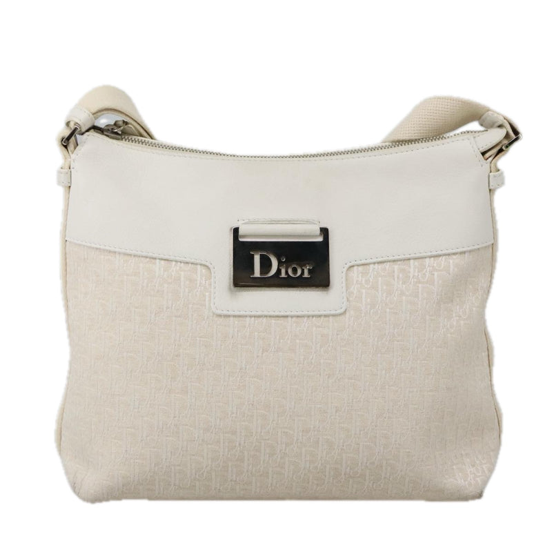 Dior Beige Canvas Shoulder Bag (Pre-Owned)