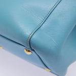 Salvatore Ferragamo Blue Leather Handbag (Pre-Owned)