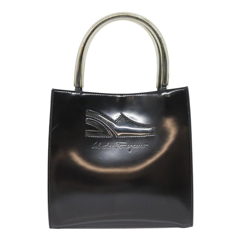 Salvatore Ferragamo Black Leather Handbag (Pre-Owned)