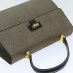 Fendi Grey Canvas Handbag (Pre-Owned)