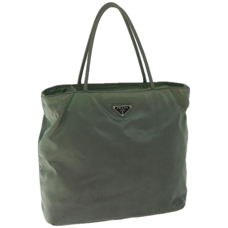 Prada Tessuto Khaki Synthetic Handbag (Pre-Owned)