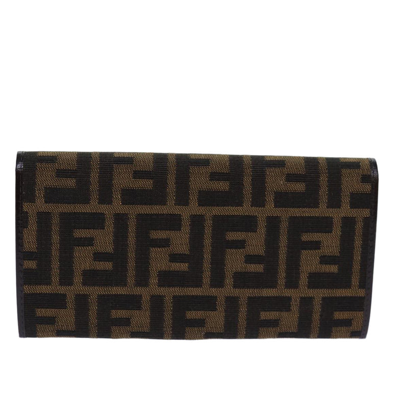 Fendi Zucca Brown Canvas Wallet  (Pre-Owned)