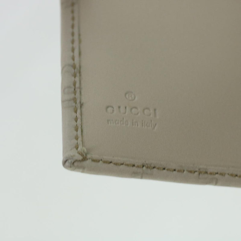 Gucci Gg Canvas White Canvas Wallet  (Pre-Owned)