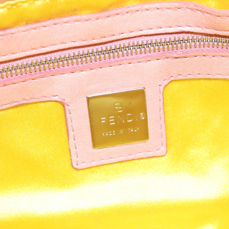 Fendi Baguette Pink Leather Shoulder Bag (Pre-Owned)