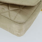 Chanel Diana Beige Silk Shoulder Bag (Pre-Owned)