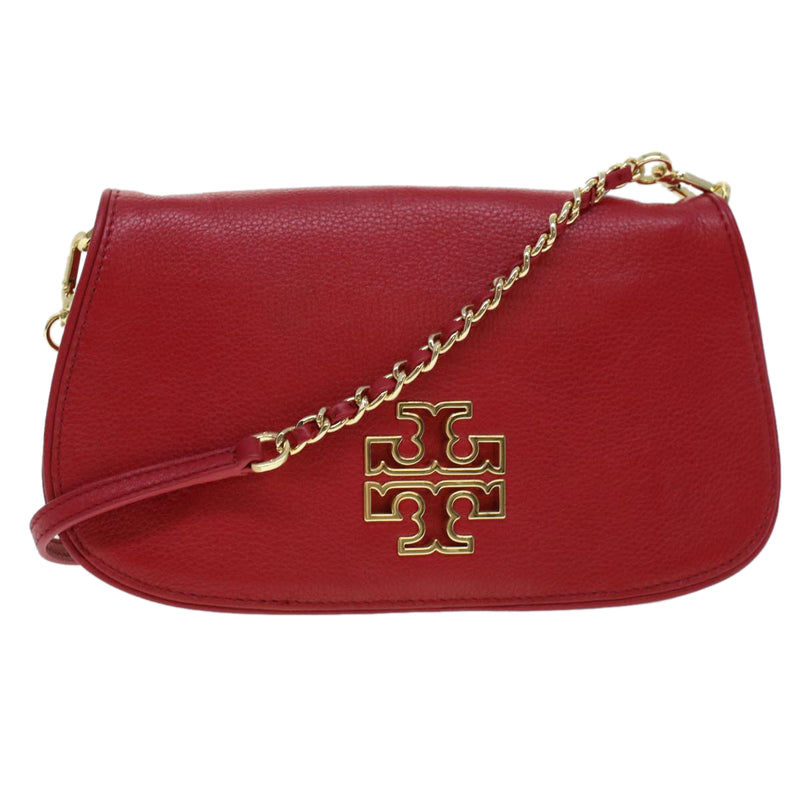 Tory Burch Red Leather Shoulder Bag (Pre-Owned)