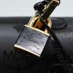 MCM Visetos Black Canvas Handbag (Pre-Owned)