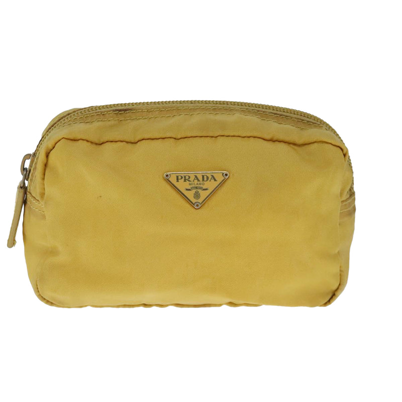 Prada Yellow Synthetic Clutch Bag (Pre-Owned)