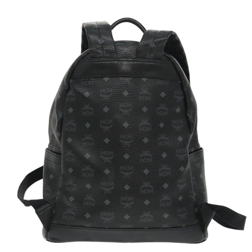 MCM Visetos Black Canvas Backpack Bag (Pre-Owned)