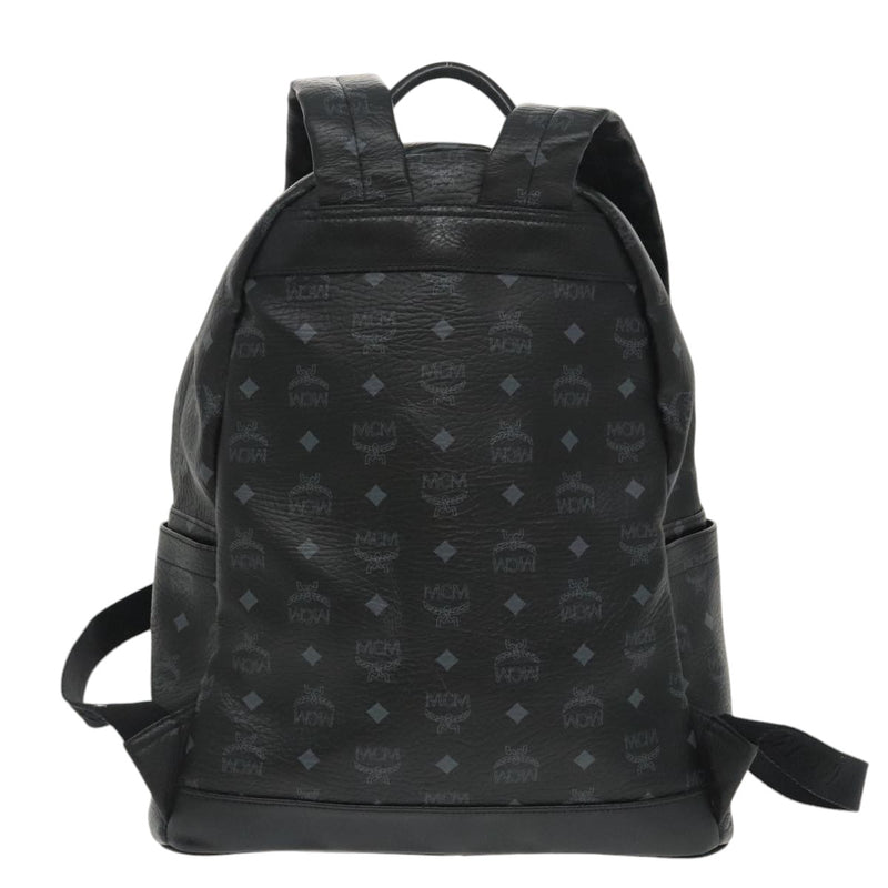 MCM Visetos Black Canvas Backpack Bag (Pre-Owned)