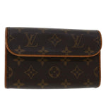 Louis Vuitton Florentine Brown Canvas Shoulder Bag (Pre-Owned)