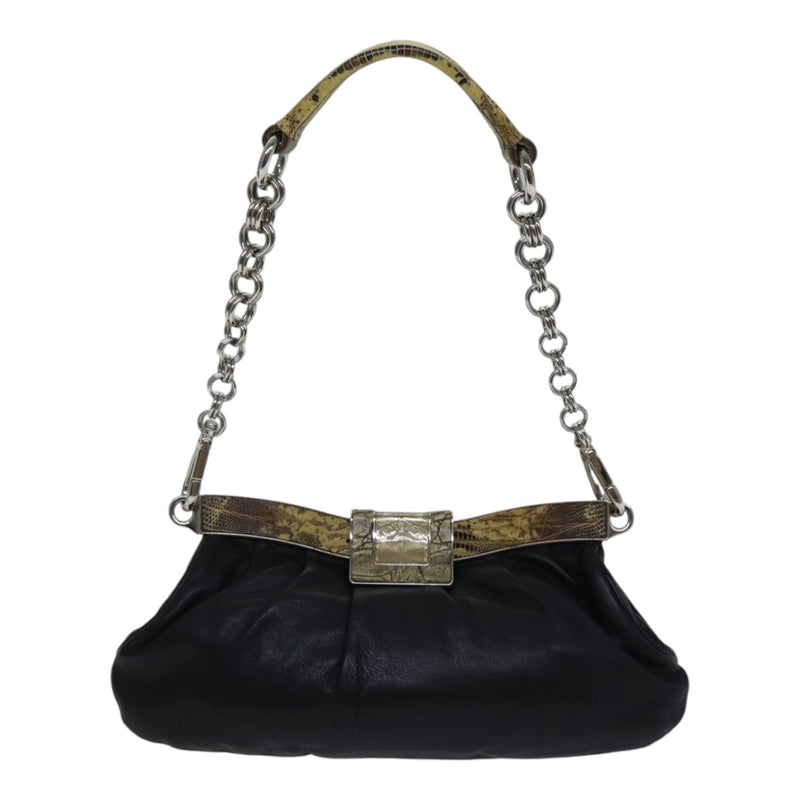 Prada Black Leather Shoulder Bag (Pre-Owned)