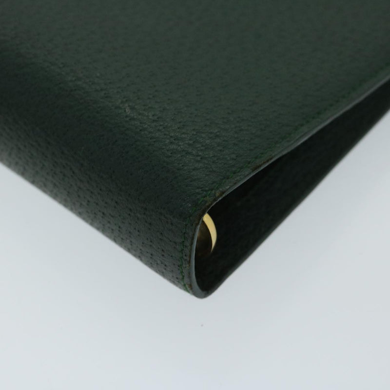 Gucci Couverture Agenda Green Leather Wallet  (Pre-Owned)