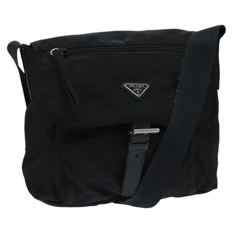 Prada Black Synthetic Shoulder Bag (Pre-Owned)