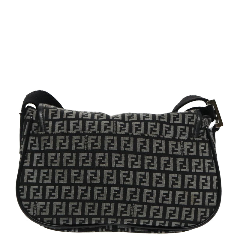 Fendi Black Canvas Shoulder Bag (Pre-Owned)