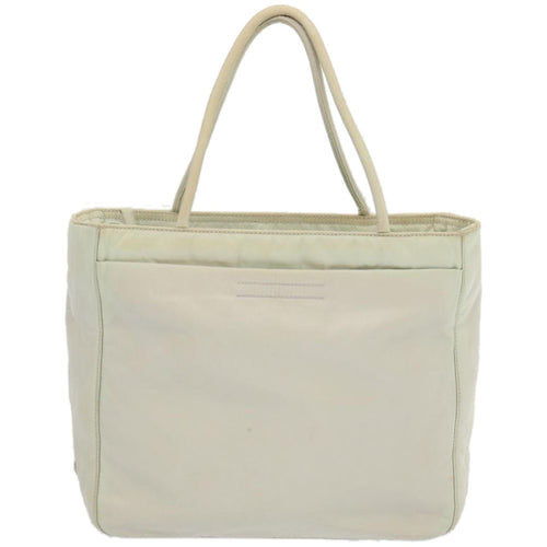 Prada Tessuto White Synthetic Handbag (Pre-Owned)