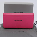 Balenciaga Cash Pink Leather Wallet  (Pre-Owned)