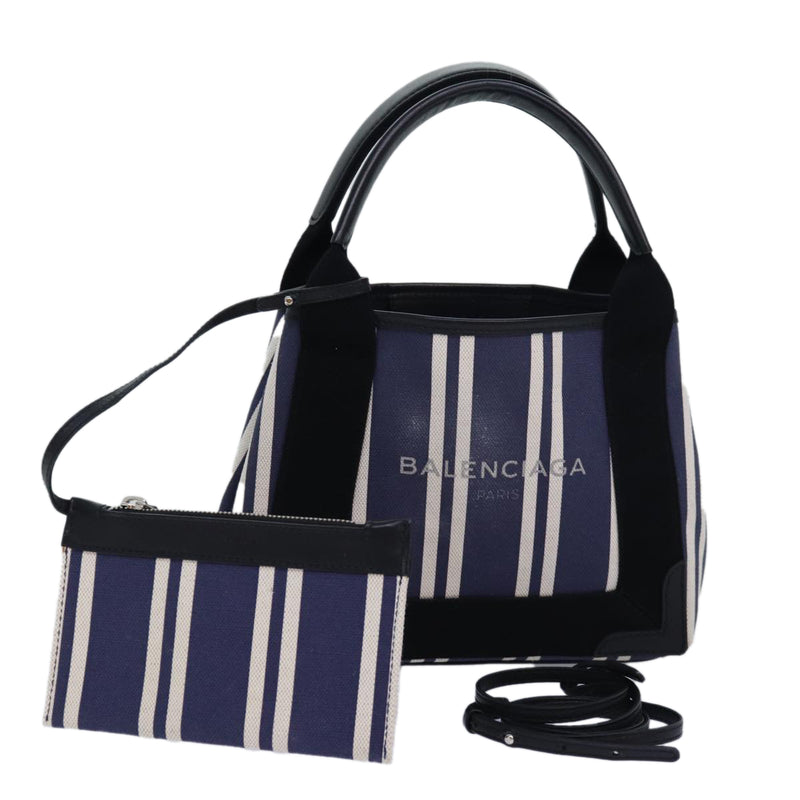 Balenciaga Navy Navy Canvas Handbag (Pre-Owned)