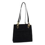 Salvatore Ferragamo Black Suede Shoulder Bag (Pre-Owned)