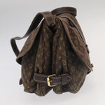 Louis Vuitton Saumur Brown Canvas Shoulder Bag (Pre-Owned)