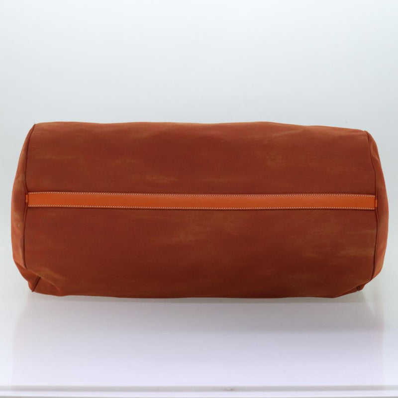 Prada -- Orange Canvas Travel Bag (Pre-Owned)