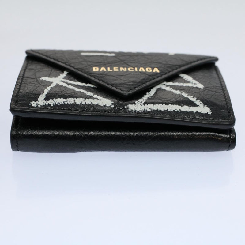 Balenciaga Black Leather Wallet  (Pre-Owned)