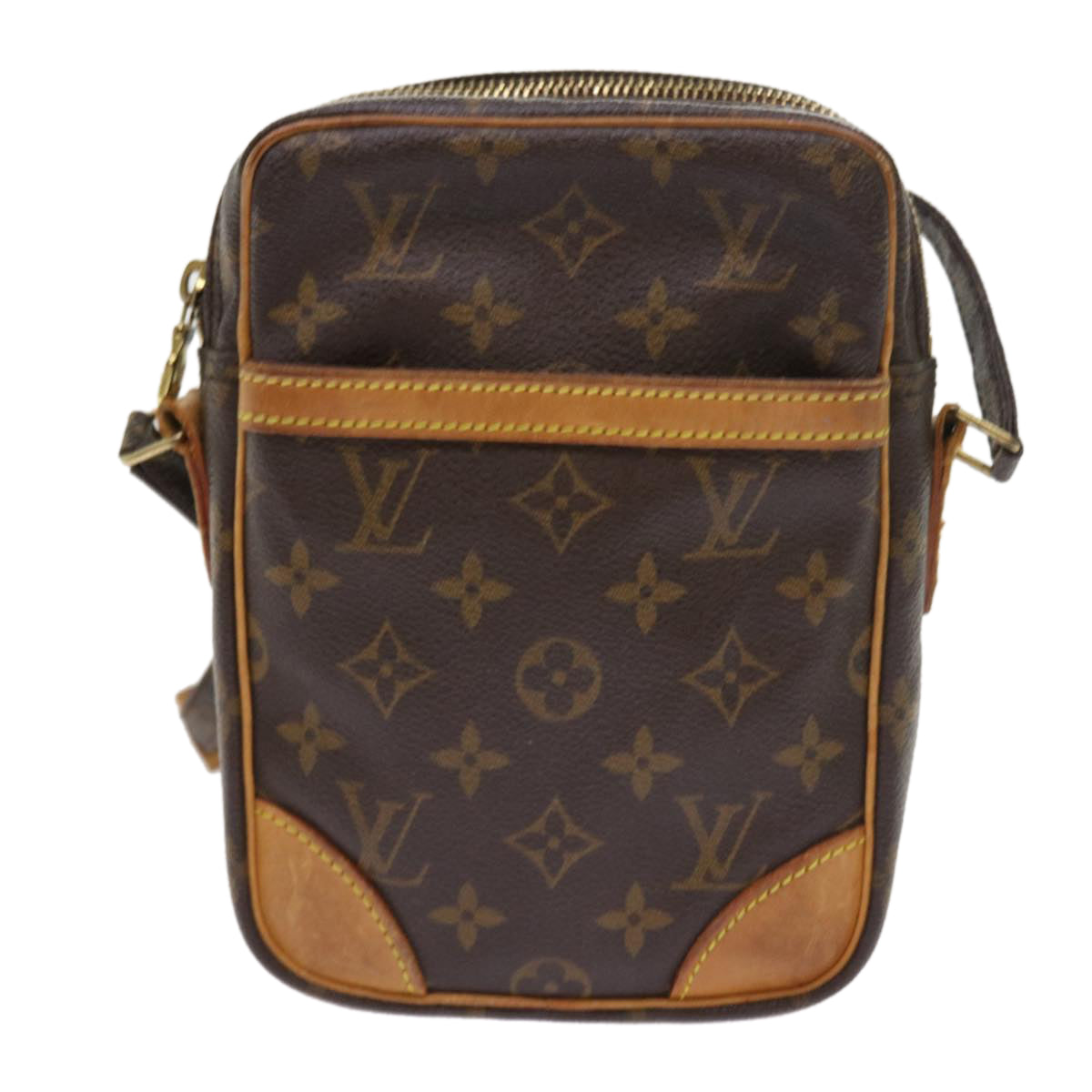 Louis Vuitton Danube Brown Canvas Shoulder Bag (Pre-Owned)