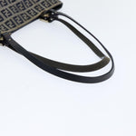 Fendi Zucchino Navy Canvas Handbag (Pre-Owned)