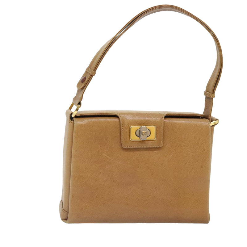 Gucci Beige Leather Shoulder Bag (Pre-Owned)