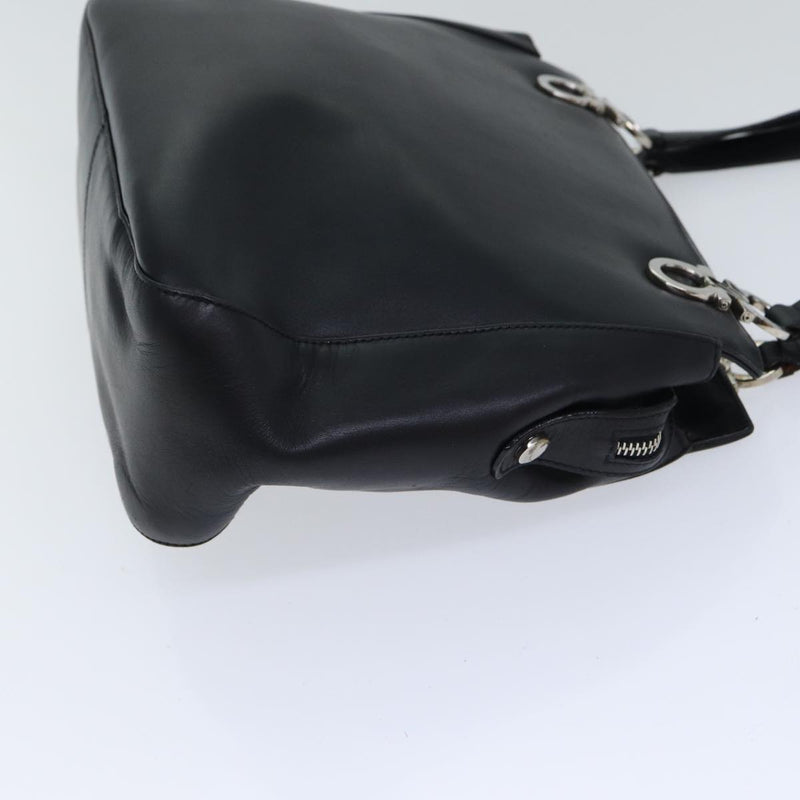 Salvatore Ferragamo Black Leather Handbag (Pre-Owned)