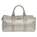 Gucci Silver Leather Travel Bag (Pre-Owned)