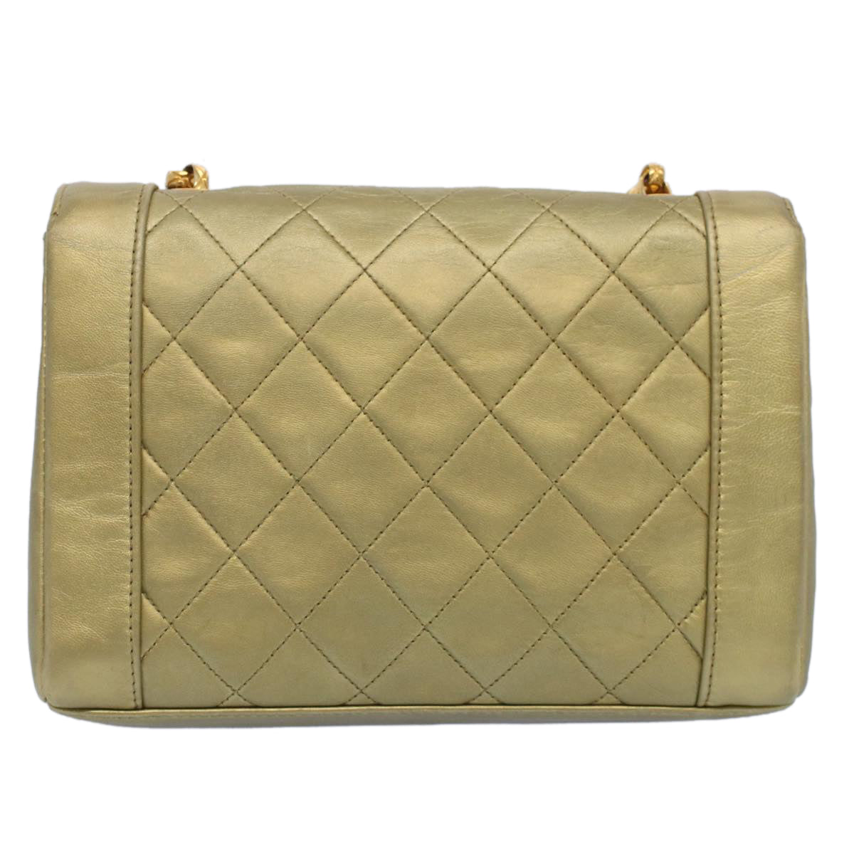 Chanel Gold Pony-Style Calfskin Shoulder Bag (Pre-Owned)