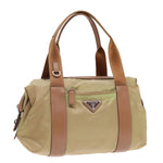 Prada Tessuto Khaki Synthetic Handbag (Pre-Owned)