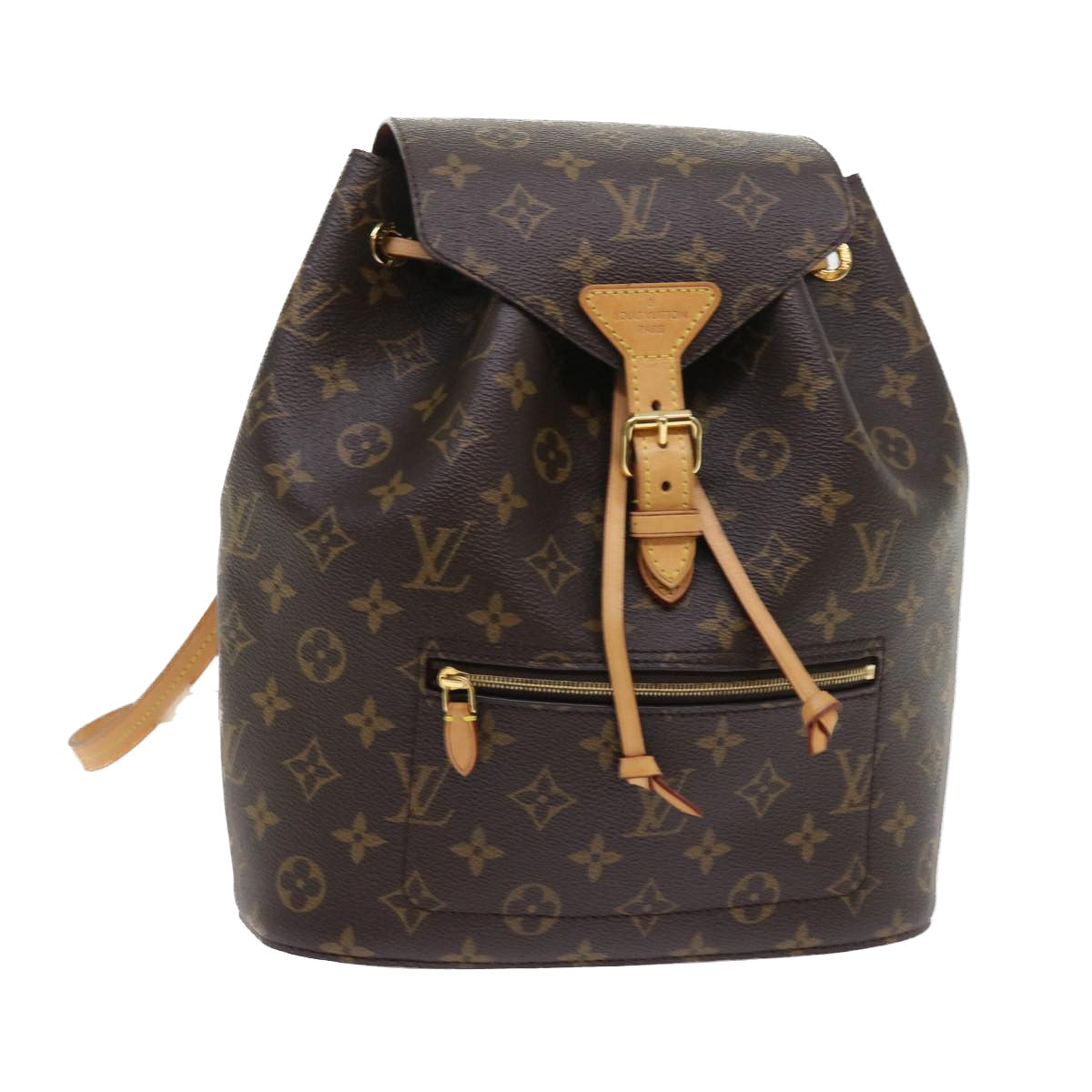 Louis Vuitton Montsouris Brown Canvas Backpack Bag (Pre-Owned)