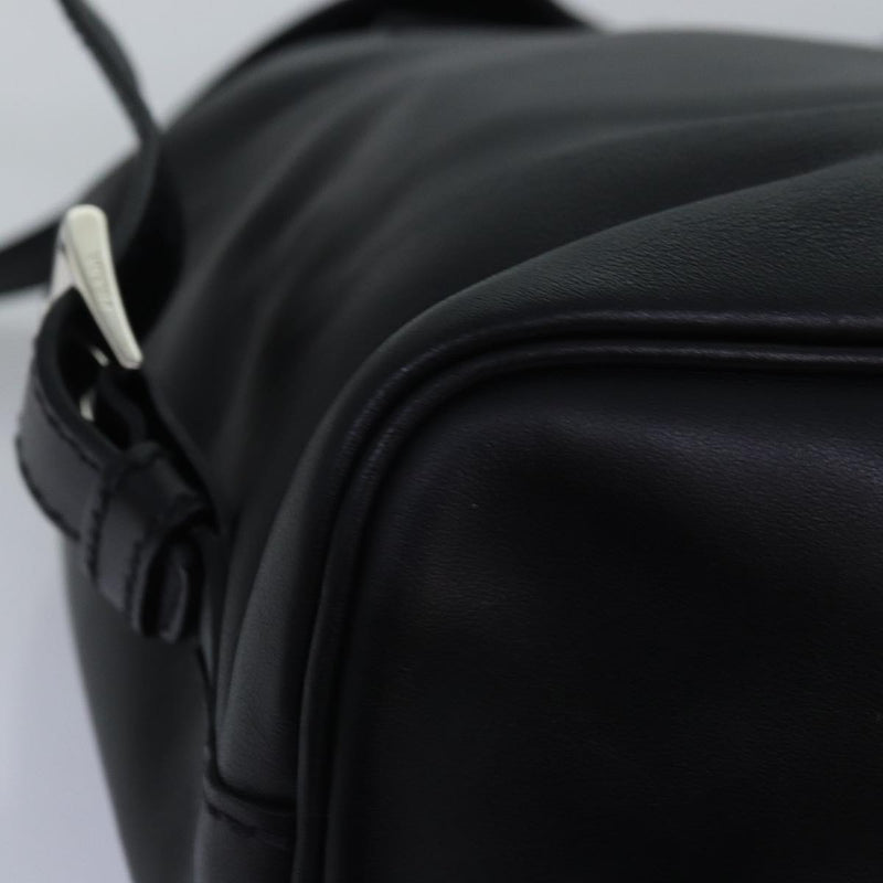 Prada Black Leather Backpack Bag (Pre-Owned)