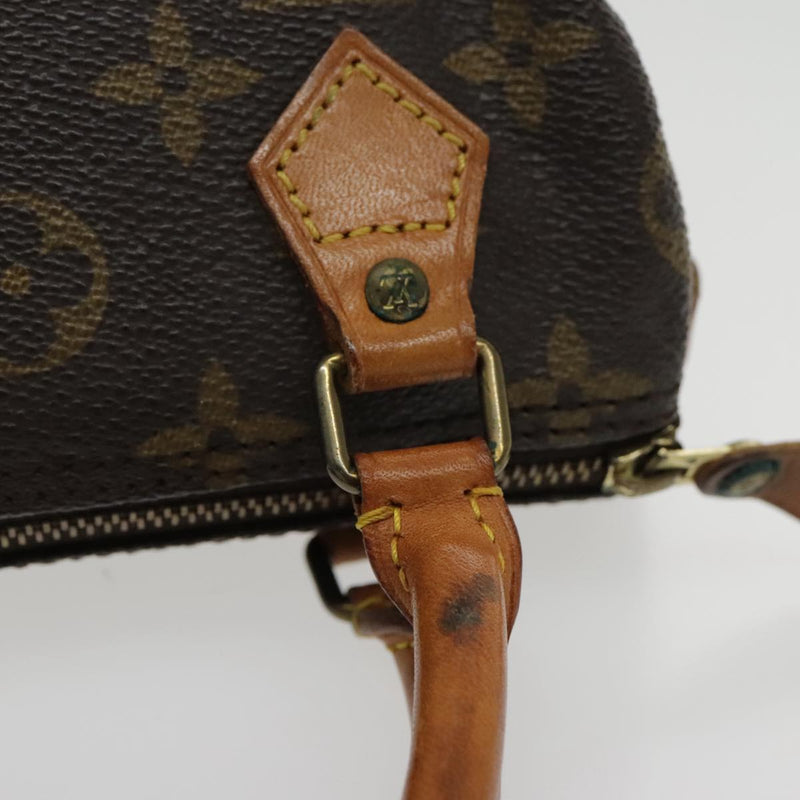 Louis Vuitton Mini Speedy Brown Canvas Handbag (Pre-Owned)