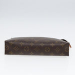 Louis Vuitton Poche Toilette Brown Canvas Clutch Bag (Pre-Owned)