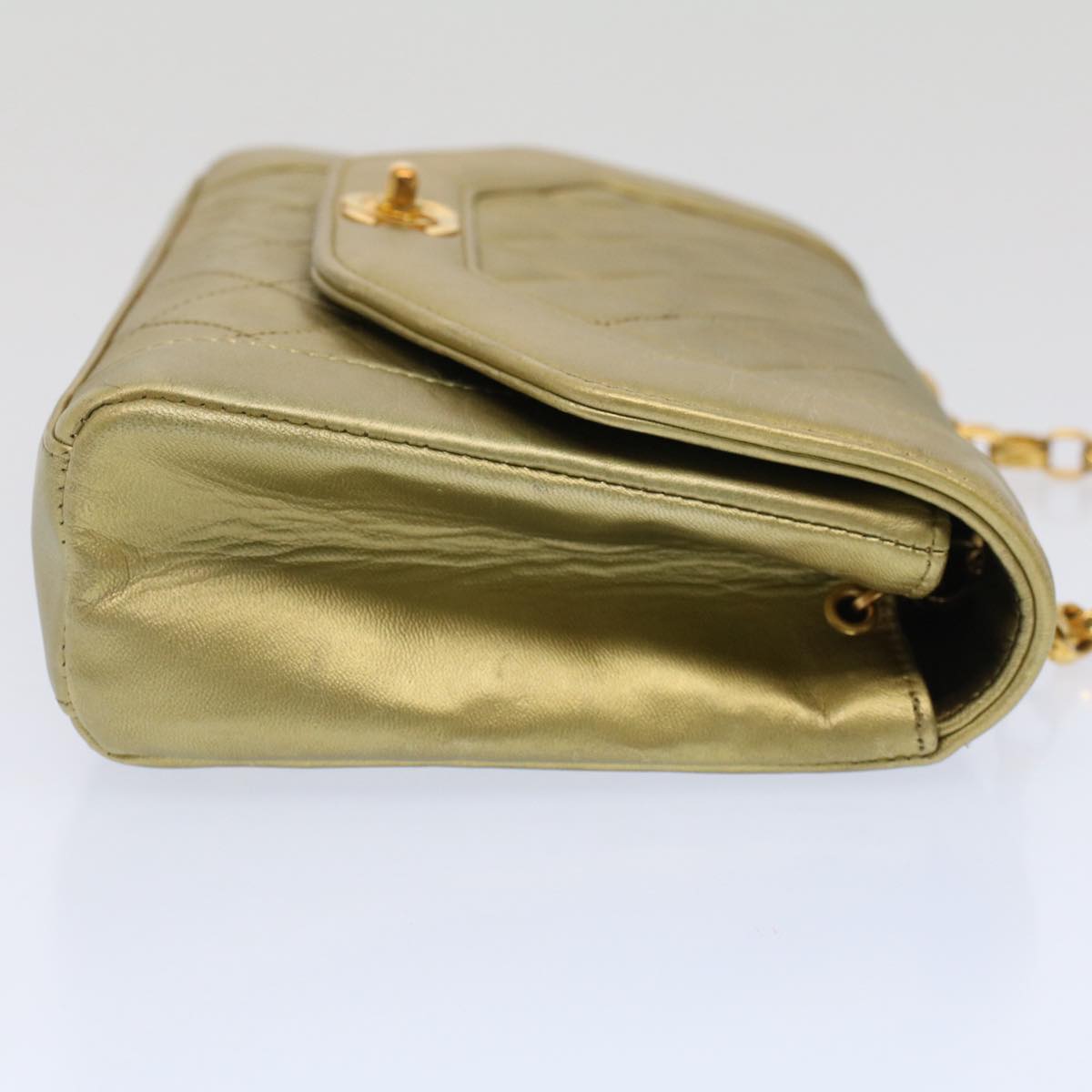 Chanel Gold Pony-Style Calfskin Shoulder Bag (Pre-Owned)