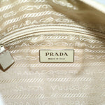 Prada Tessuto Beige Synthetic Shoulder Bag (Pre-Owned)