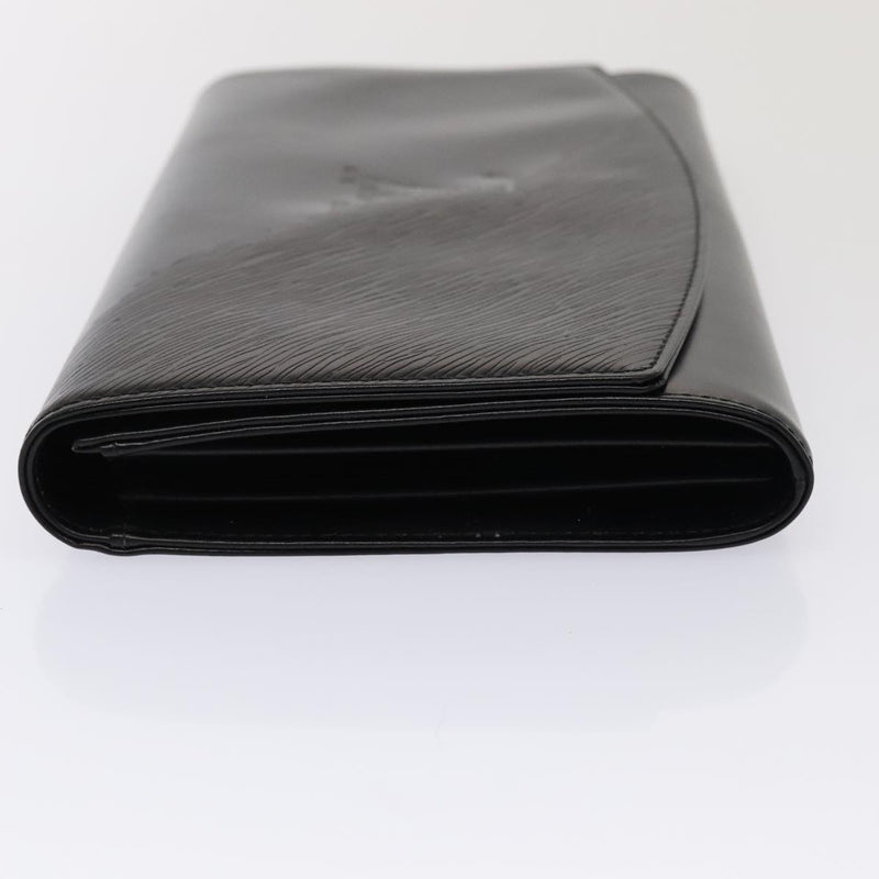 Louis Vuitton Aegean Black Leather Clutch Bag (Pre-Owned)