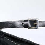 Fendi Zucca Black Canvas Shoulder Bag (Pre-Owned)