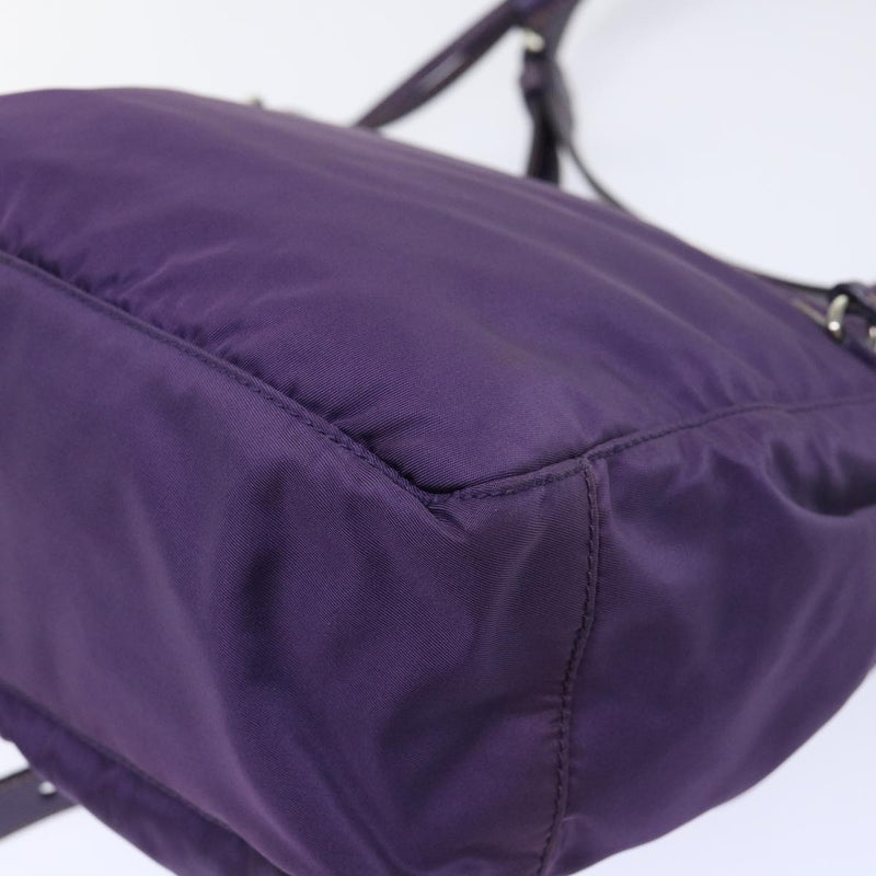 Prada Tessuto Purple Synthetic Shoulder Bag (Pre-Owned)