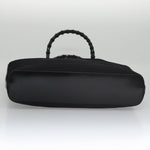 Gucci Bamboo Black Canvas Handbag (Pre-Owned)