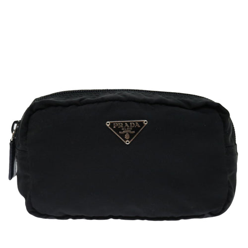 Prada Tessuto Black Synthetic Clutch Bag (Pre-Owned)