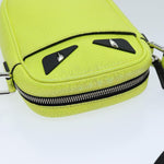 Fendi Monster Yellow Leather Shoulder Bag (Pre-Owned)