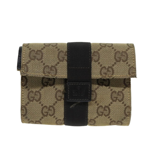 Gucci Gg Canvas Beige Canvas Clutch Bag (Pre-Owned)