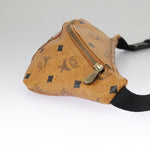 MCM Visetos Brown Canvas Shoulder Bag (Pre-Owned)