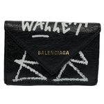 Balenciaga Black Leather Wallet  (Pre-Owned)