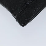 Balenciaga Clip L Black Leather Clutch Bag (Pre-Owned)